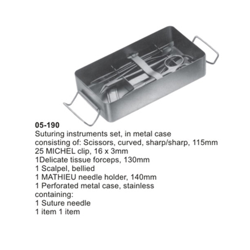 11-18.jpg Suturing Instrument Set. Pocket Instrument Set - Image 1